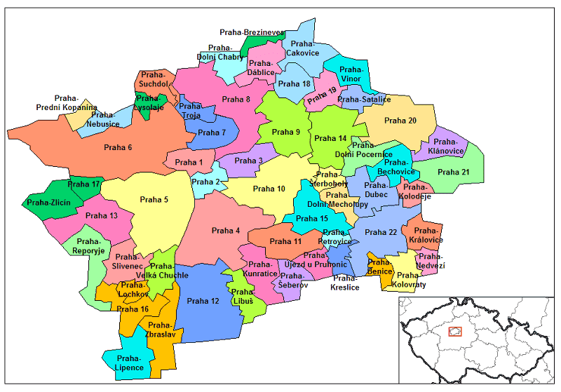 onde fica praga no mapa Onde Ficar em Praga na República Tcheca   2020 | Todas as dicas!